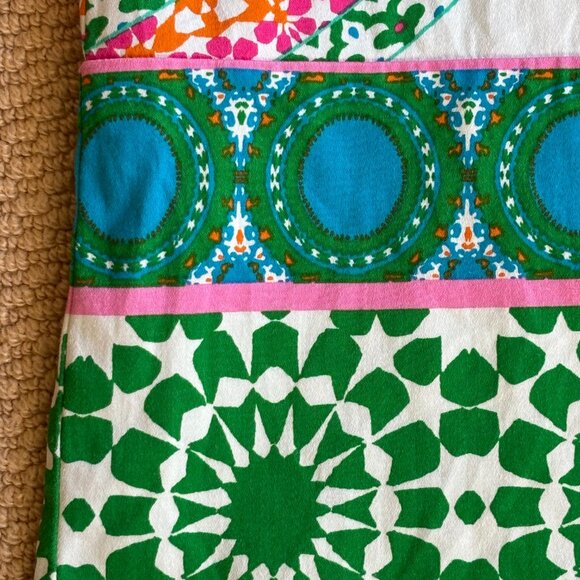 London Times Pink and Green Patterned Dress - Picture 3 of 7